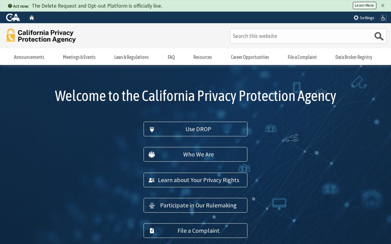 Chino voter registration records source from California Privacy Protection Agency
